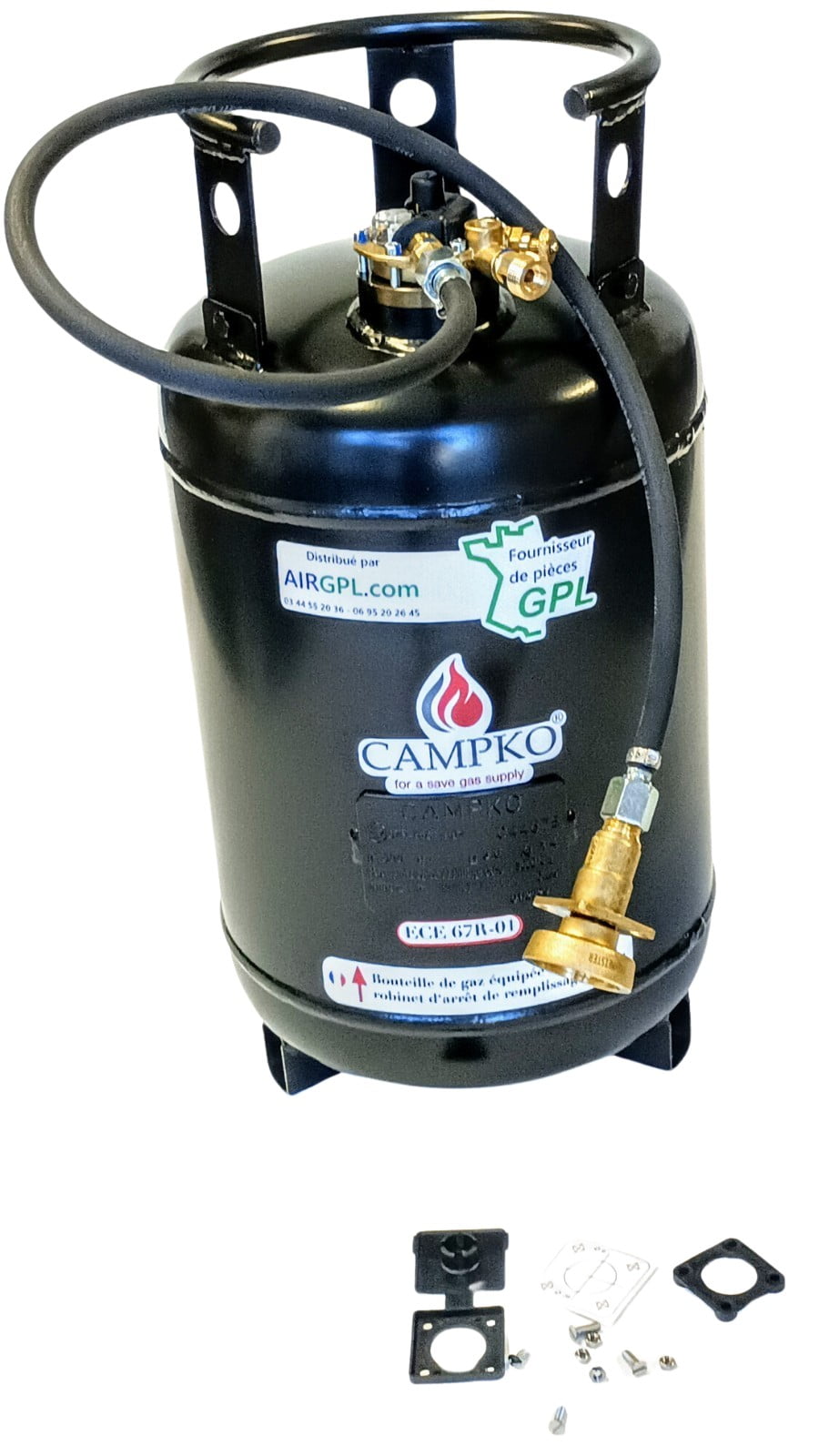 bouteille airgpl campko avec kit de remplissage extèrireur
