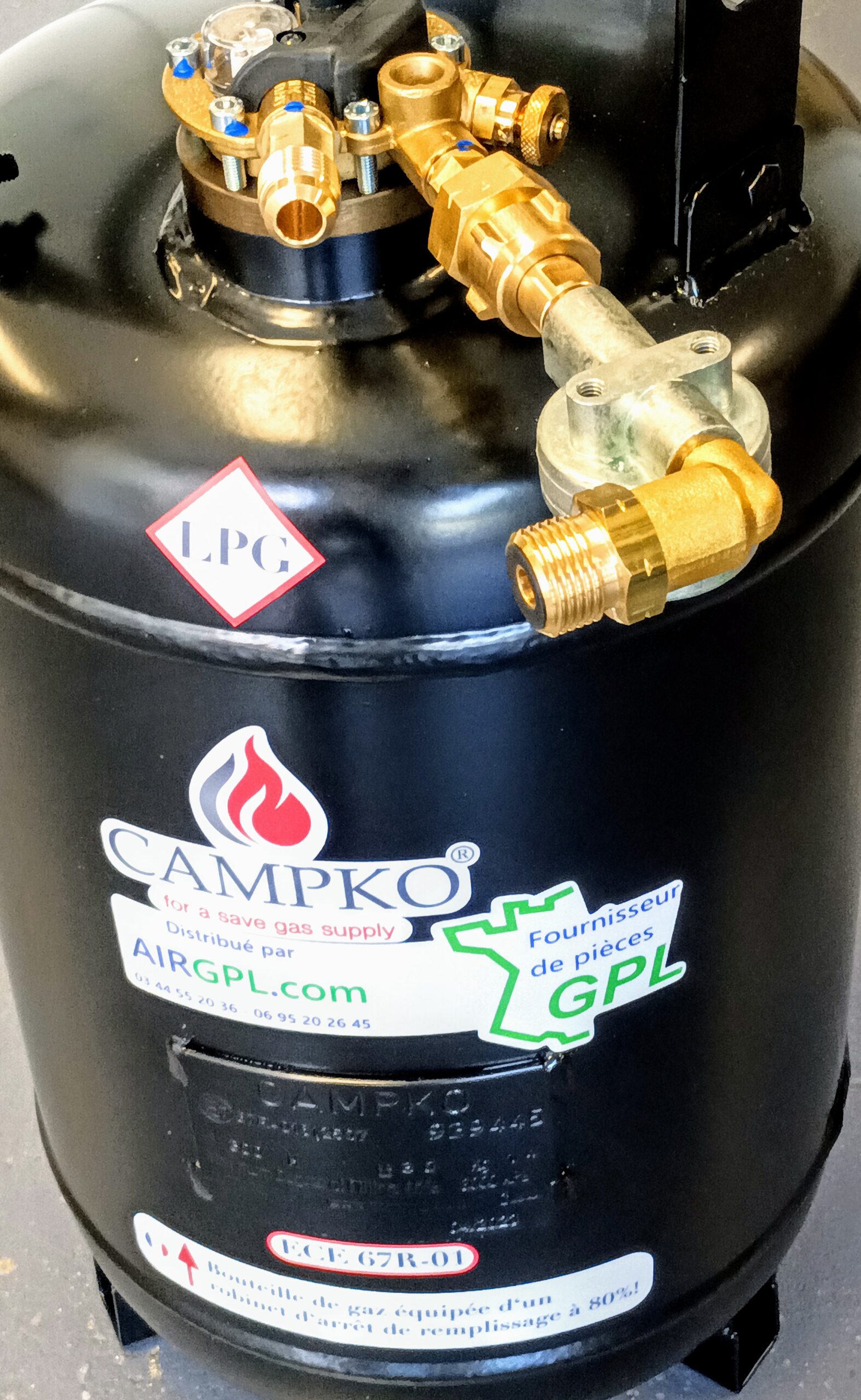 bouteille campko avec filtre certool sortie droite